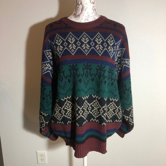 Vintage Stoneriver Outfitters Nordic Geometric Sweater XL – Made in Korea - Picture 4 of 10